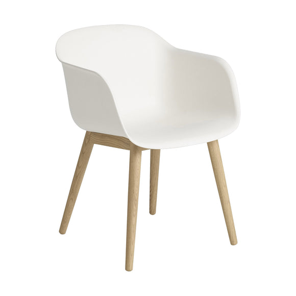 Recycled Plastic Fiber Armchair - Wood Base