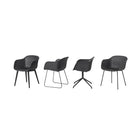 Recycled Plastic Fiber Armchair - Wood Base