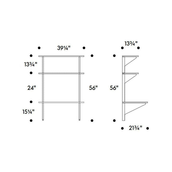 Kaari Shelf Desk REB 013