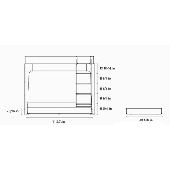 Perch Twin Bunk Bed