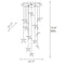 Angel Falls Cluster Pendant Light  option 12 Angels