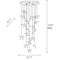 Angel Falls Cluster Pendant Light  option 18 Angels