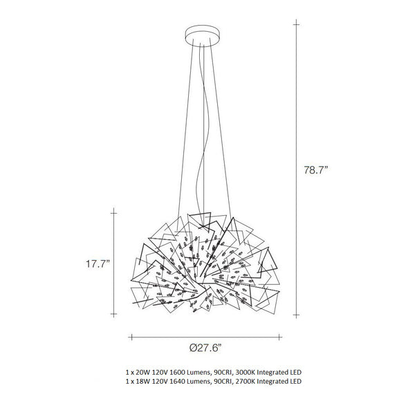 Core LED Dome Pendant Light