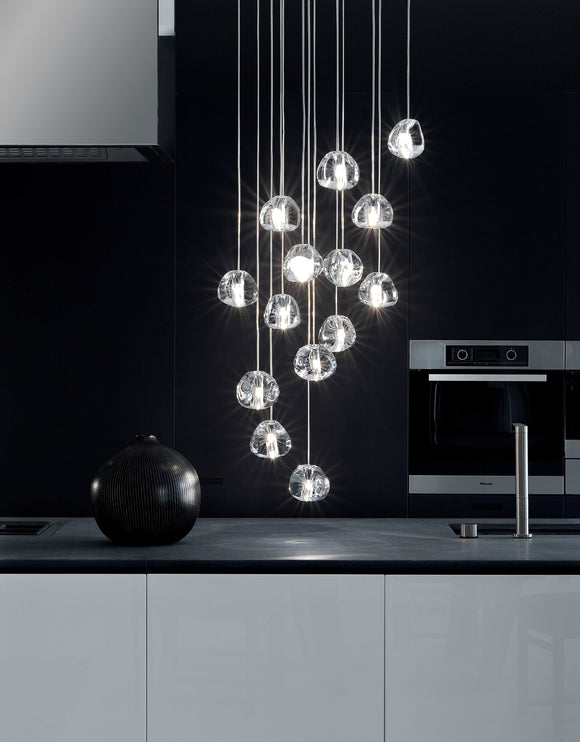 Mizu Rectangle Cluster Pendant Light