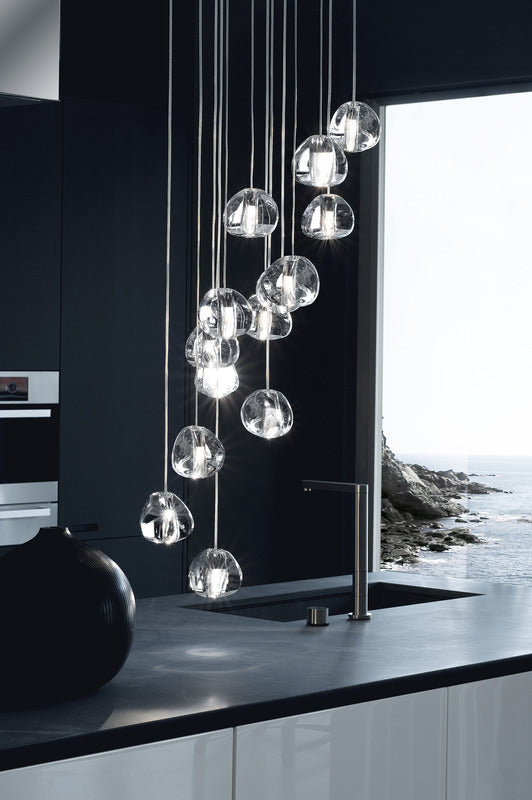 Mizu Rectangle Cluster Pendant Light