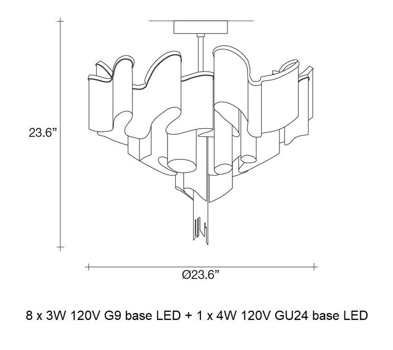 Stream Semi-Flush Mount