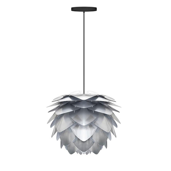 Steel / Black Hardwired with Canopy / Small: 10.6 in diameter Silvia Pendant Light OPEN BOX