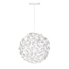 White Hardwired with Canopy / Small: 17.7 in diameter Lora Pendant Light OPEN BOX