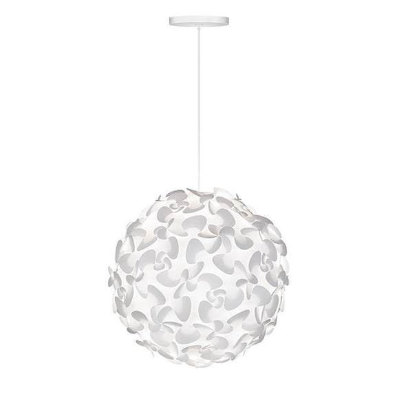 White Hardwired with Canopy / Small: 17.7 in diameter Lora Pendant Light OPEN BOX