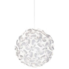 White Hardwired with Canopy / Small: 17.7 in diameter Lora Pendant Light OPEN BOX