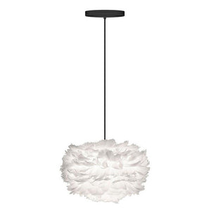 Mini: 13.8 in width / White / Black / Hardwired with Canopy Eos Pendant Light OPEN BOX