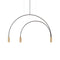 Volta Triple Pendant Light  option Satin Gold
