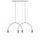 Volta L73.2D Linear Pendant Light  option Satin White
