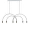 Volta L92.2T Linear Pendant Light  option Satin White