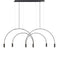 Volta L92.2T Linear Pendant Light  option Matte Black