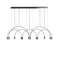 Volta L165.3D2T Linear Pendant Light  option Matte Black