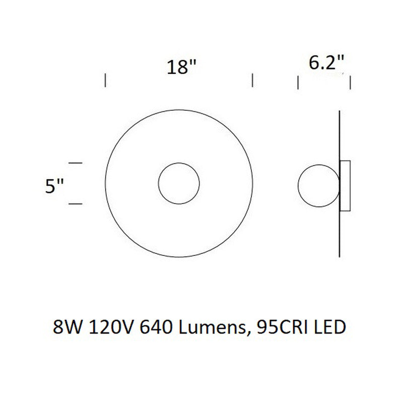 Bola Disc Flush Mount
