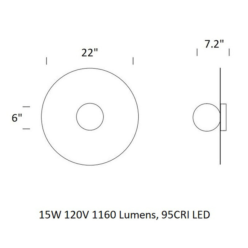 Bola Disc Flush Mount