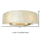 Shell Radius Bathroom Vanity Light