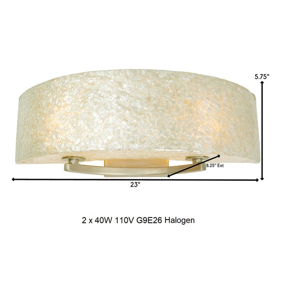 Shell Radius Bathroom Vanity Light