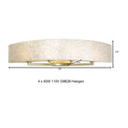 Shell Radius Bathroom Vanity Light