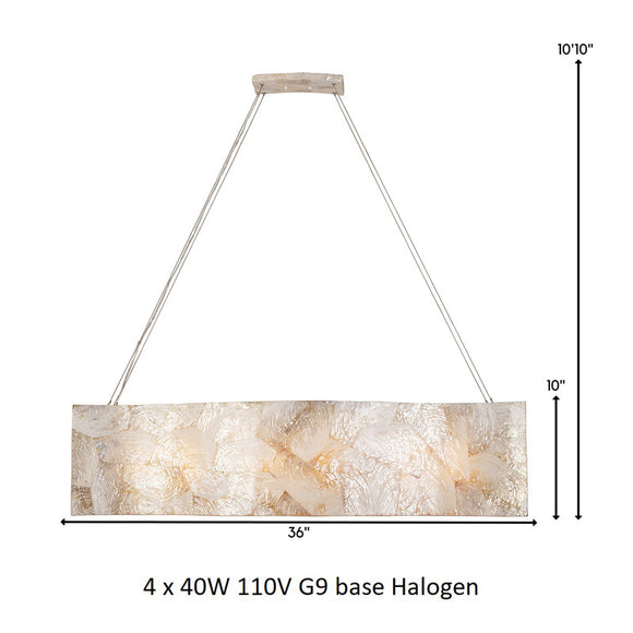 Kabebe Shell Linear Pendant Light