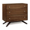 Astrid 3 Drawer Dresser  option 14 - Walnut/Dark Chocolate