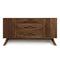 Audrey Buffet 1 Door On Either Side Of 3 Drawer  option 04 - Natural Walnut