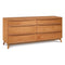 Catalina 6 Drawer Dresser  option 03 - Natural Cherry