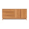 Catalina 3 Drawer On Left, 2 Door On Right Dresser  option 03 - Natural Cherry