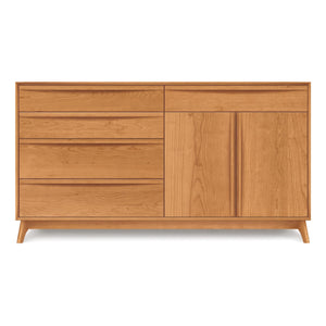Catalina 4 Drawer On Left, 1 Drawer Over 2 Door On Right Dresser