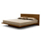 Moduluxe Bed with Clapboard Headboard  option 04 - Natural Walnut
