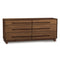 Sloane 6 Drawer Dresser  option Natural Walnut