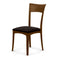 Ingrid Side Chair  option 3312 - Ebony Leather