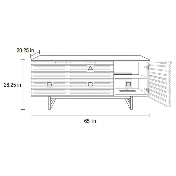 Corridor TV Console