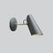 Birdy Short Arm Wall Light  option Grey with Metallic Body