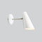 Birdy Short Arm Wall Light  option White with Metallic Body