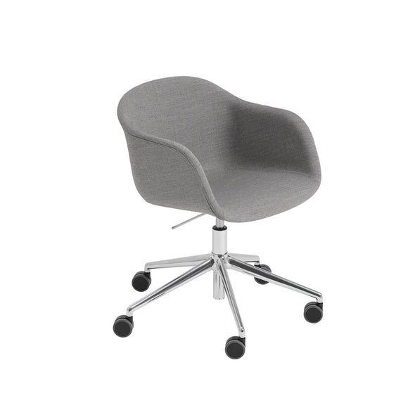 Fiber Armchair - Swivel Base with Castors and Gas Lift