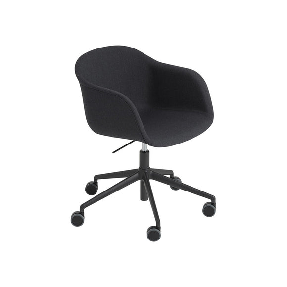 Fiber Armchair - Swivel Base with Castors and Gas Lift