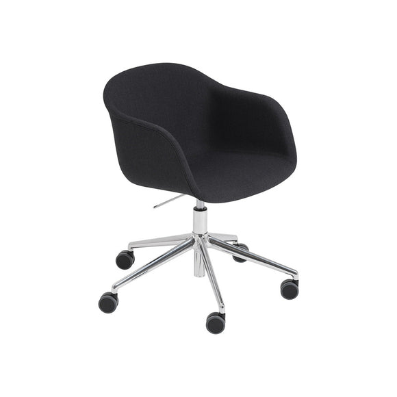 Fiber Armchair - Swivel Base with Castors and Gas Lift