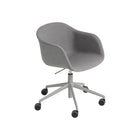 Fiber Armchair - Swivel Base with Castors and Gas Lift