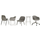 Fiber Armchair - Swivel Base with Castors and Gas Lift