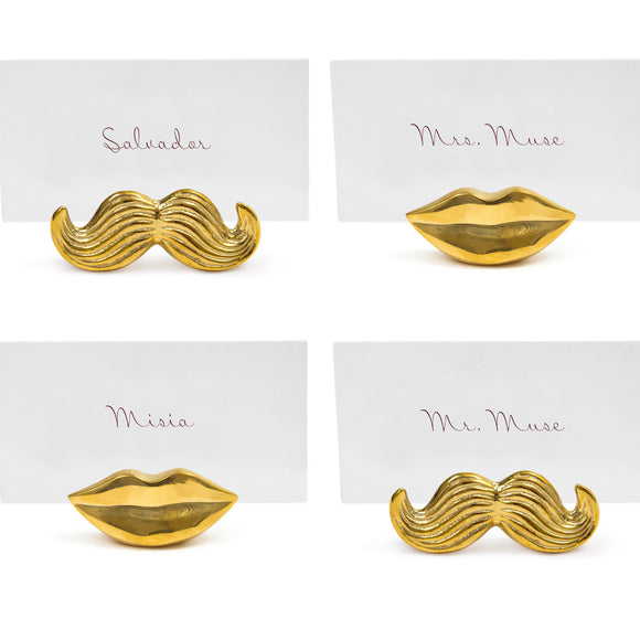 Brass Mr. & Mrs. Muse Place Card Holders (Set of 4)