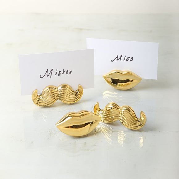 Brass Mr. & Mrs. Muse Place Card Holders (Set of 4)
