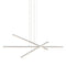 Stix Chandelier  option Bright Satin Aluminum