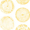 Brooklyn Manhole Wallpaper  option Yellow on White