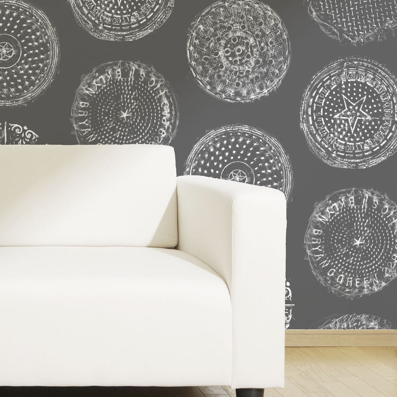 Brooklyn Manhole Wallpaper