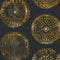 Brooklyn Manhole Wallpaper Sample Swatch  option Gold on Eclipse / Matte Vinyl Type II