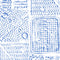 Thames Wallpaper  option China Blue on White