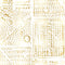 Thames Wallpaper  option Gold on White